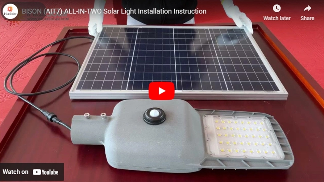 BISON (AIT7) Instruction d'installation de lumière solaire tout-en-deux