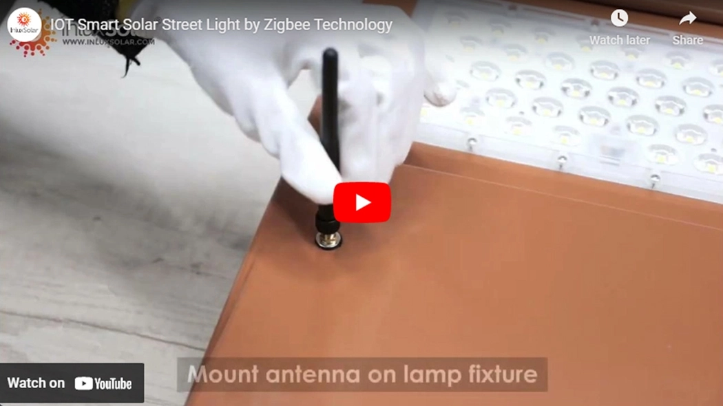 Lampadaire solaire IoT Smart par la technologie Zigbee