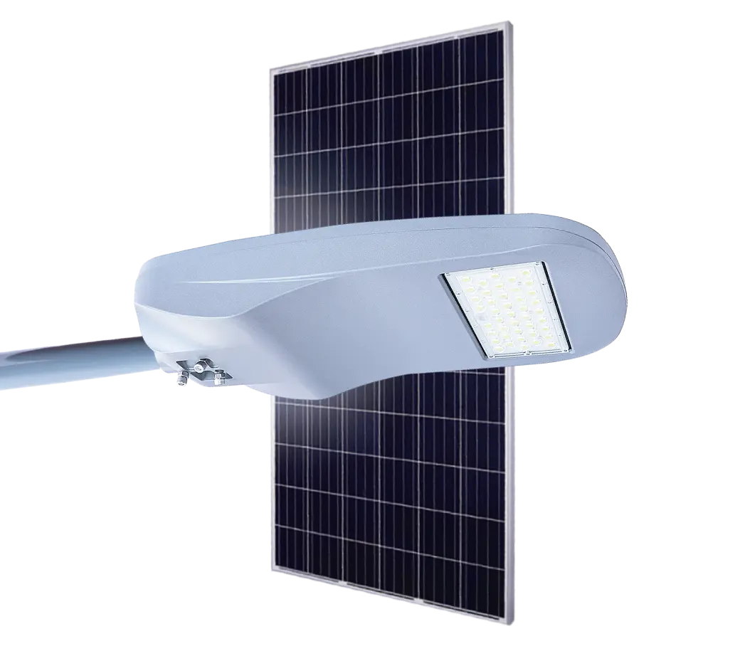 Lampadaire solaire tout-en-deux JAGUAR-S (80W-90W-100W)