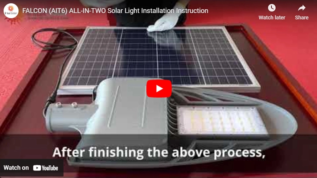 FALCON (AIT6) Instruction d'installation de lumière solaire ALL-IN-DEUX