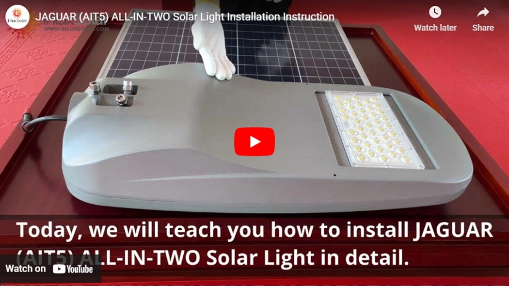 JAGUAR (AIT5) Instruction d'installation de lumière solaire ALL-IN-DEUX